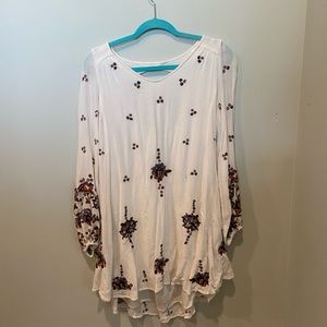 White flowy dress